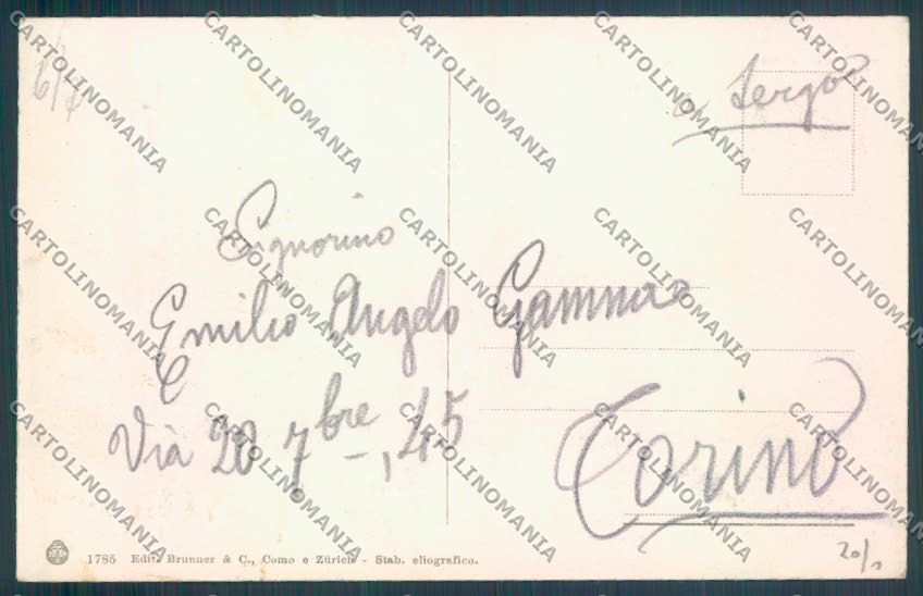 Como Bellagio Battello cartolina LQ2032 – retro