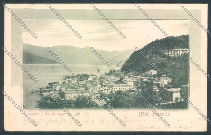 Como Bellagio STRAPPO PIEGHINE cartolina LQ2040 – fronte