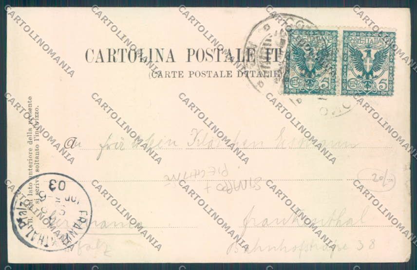 Como Bellagio STRAPPO PIEGHINE cartolina LQ2040 – retro