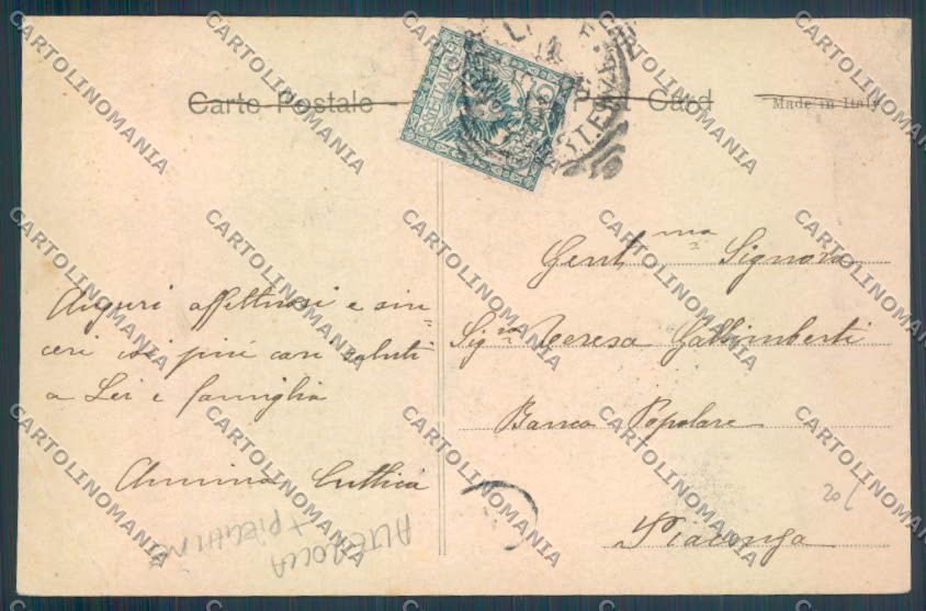 Como Bellagio ALTEROCCA PIEGHE cartolina LQ2042 – retro