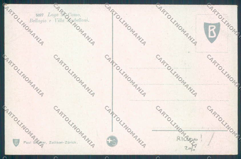 Como Bellagio cartolina LQ2047 – retro