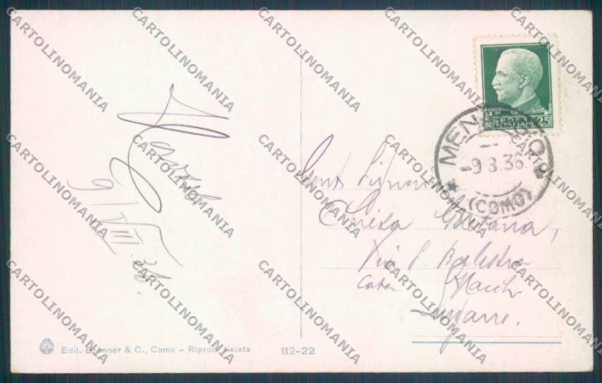 Como Menaggio cartolina LQ2065 – retro
