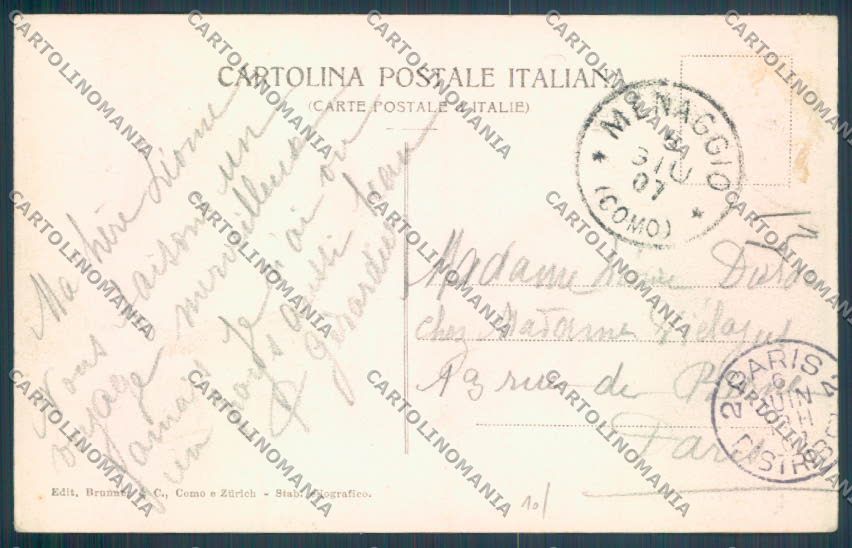 Como Menaggio cartolina LQ2079 – retro