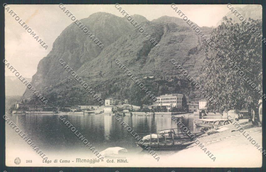 Como Menaggio Barca SCOLLATA cartolina LQ2080 – fronte