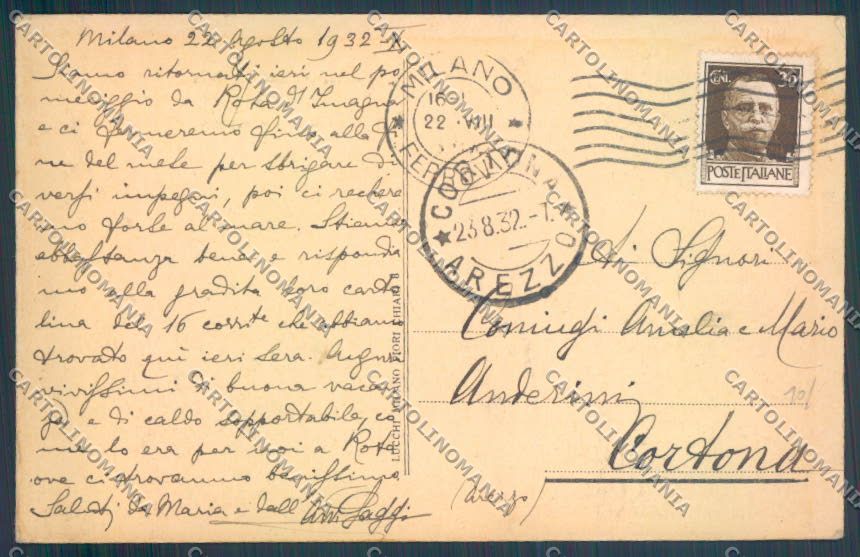 Como Menaggio cartolina LQ2102 – retro