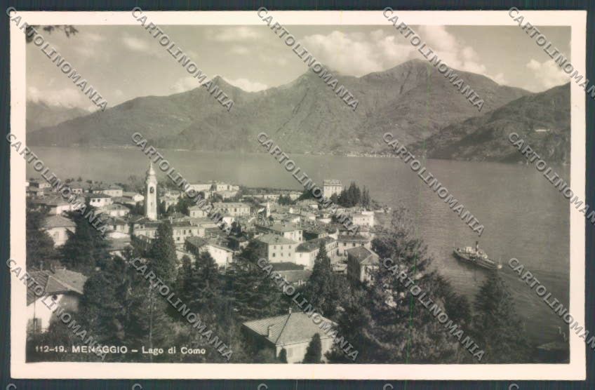 Como Menaggio Battello Foto cartolina LQ2113 – fronte