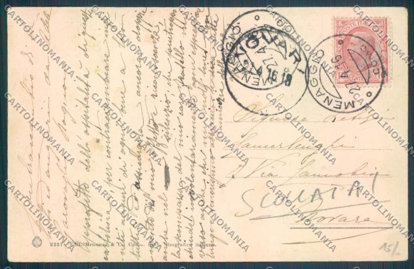 Como Menaggio SCOLLATA cartolina LQ2115 – retro