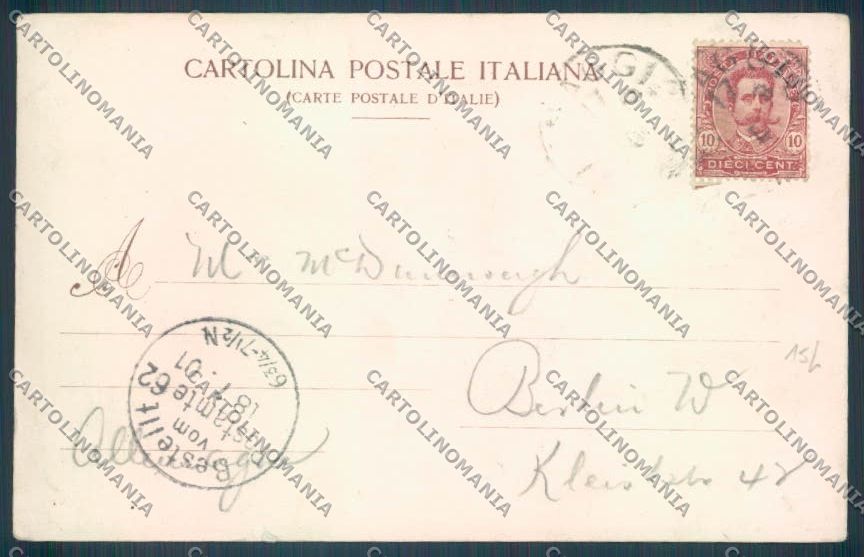 Como Menaggio PIEGA cartolina LQ2118 – retro