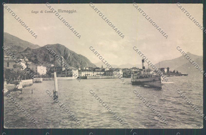 Como Menaggio Battello cartolina LQ2123 – fronte