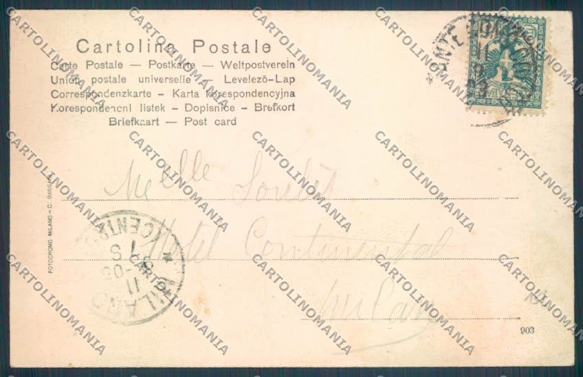 Como Menaggio cartolina LQ2124 – retro