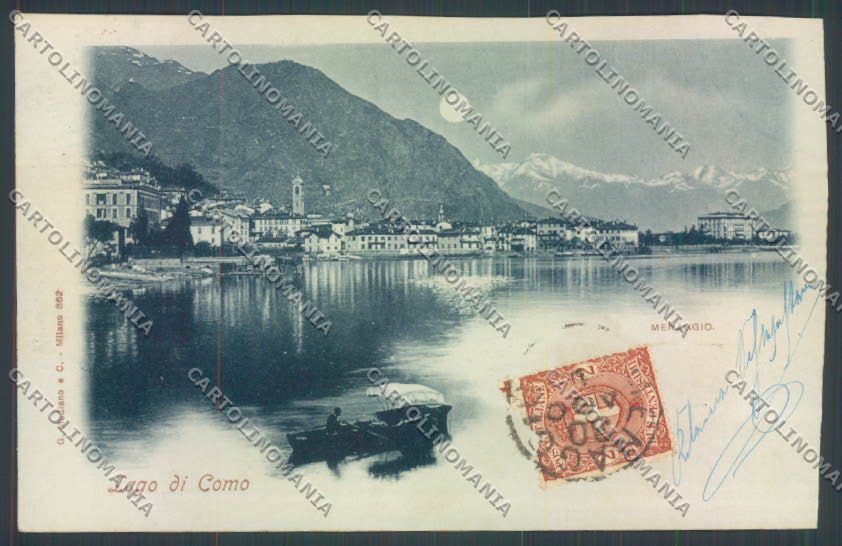 Como Menaggio Barca cartolina LQ2127 – fronte