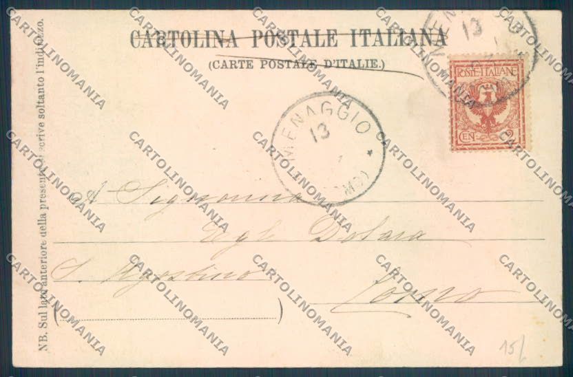 Como Menaggio cartolina LQ2134 – retro