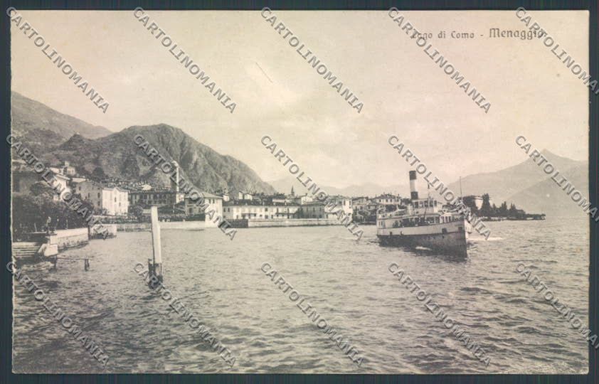 Como Menaggio Battello SCOLLATA cartolina LQ2137 – fronte