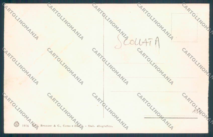 Como Menaggio Battello SCOLLATA cartolina LQ2137 – retro