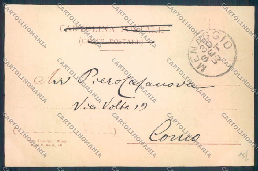 Como Menaggio cartolina LQ2140 – retro