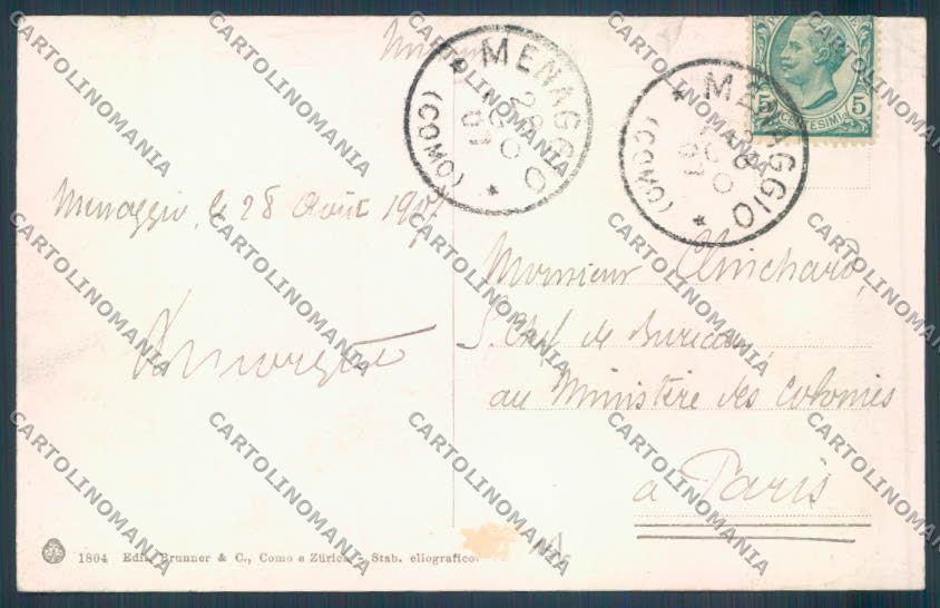 Como Menaggio Battello cartolina LQ2141 – retro