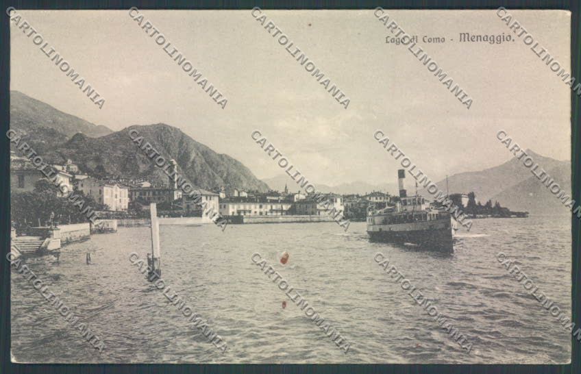 Como Menaggio Battello MACCHIE cartolina LQ2142 – fronte