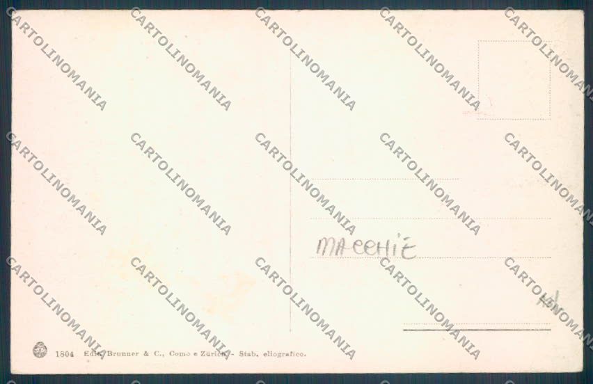 Como Menaggio Battello MACCHIE cartolina LQ2142 – retro