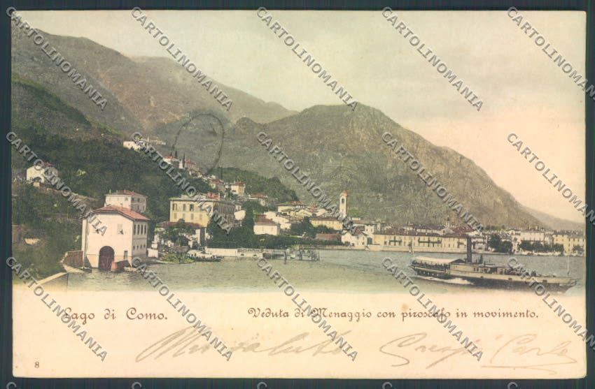 Como Menaggio Battello cartolina LQ2143 – fronte