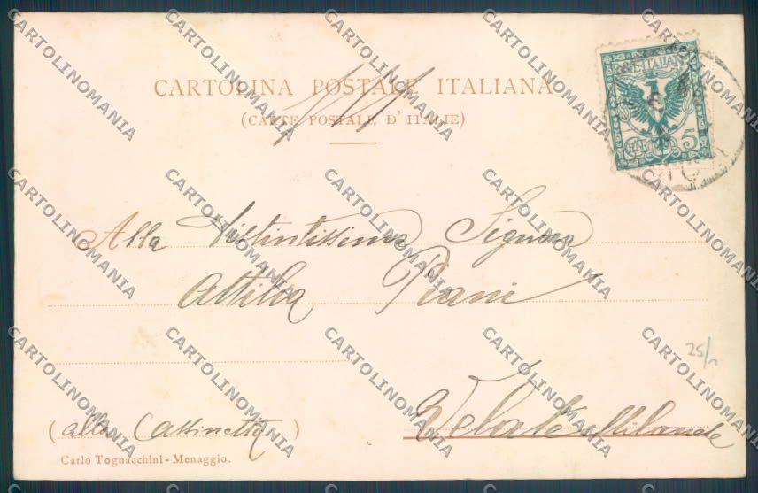 Como Menaggio cartolina LQ2167 – retro