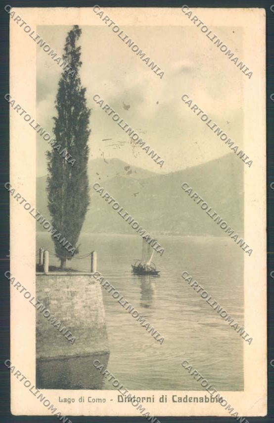 Como Cadenabbia Barca cartolina LQ2176 – fronte