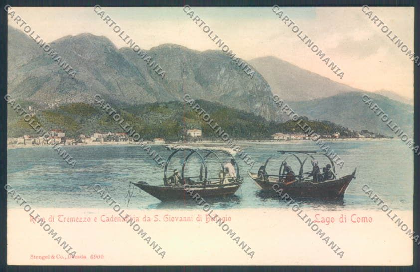 Como Cadenabbia Barca cartolina LQ2252 – fronte