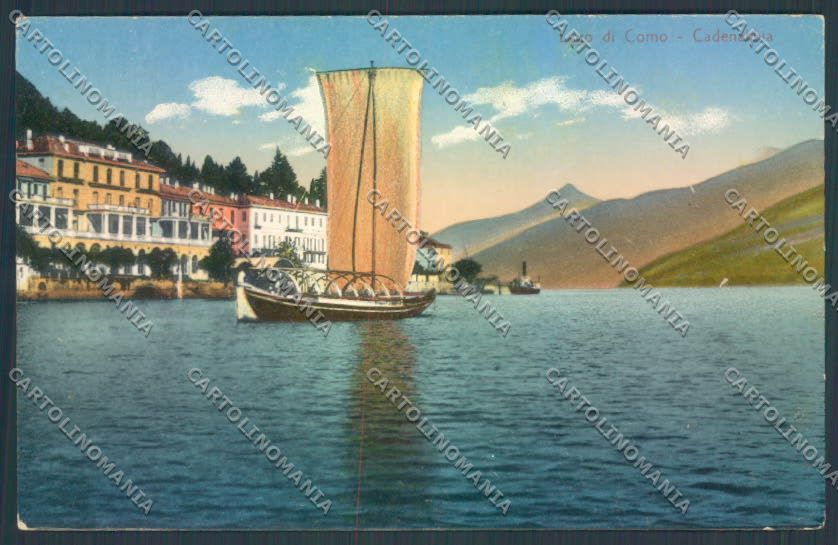 Como Cadenabbia Barca cartolina LQ2256 – fronte