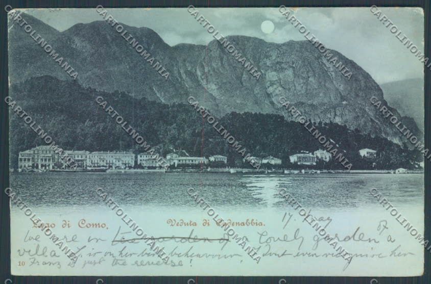 Como Cadenabbia STRAPPINO PIEGHINE cartolina LQ2258 – fronte