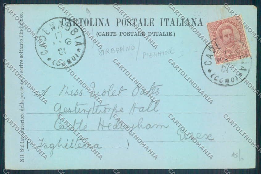 Como Cadenabbia STRAPPINO PIEGHINE cartolina LQ2258 – retro