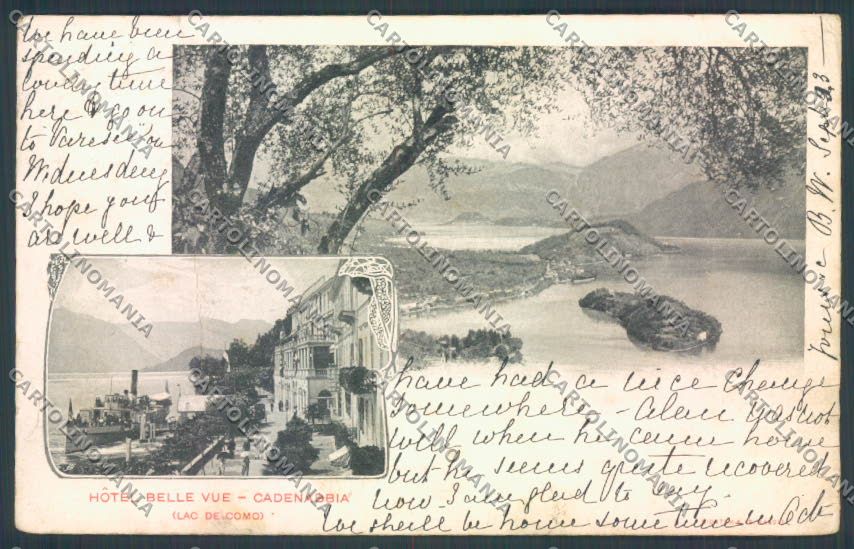 Como Cadenabbia PIEGHE cartolina LQ2264 – fronte