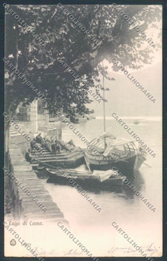 Como Cadenabbia Barca cartolina LQ2274 – fronte