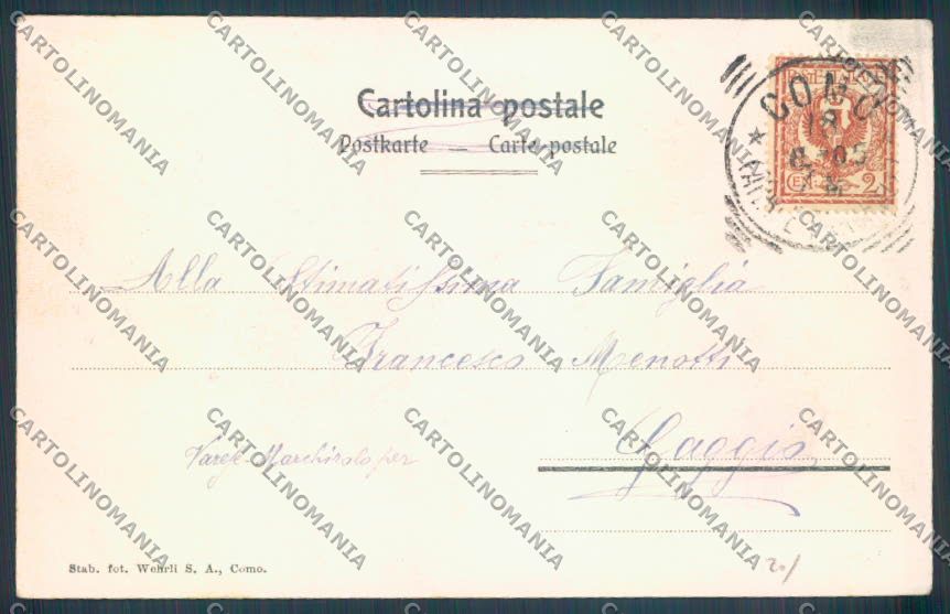 Como Cadenabbia Barca cartolina LQ2274 – retro