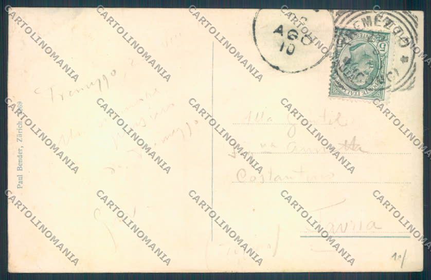 Como Tremezzo Barca cartolina LQ2284 – retro