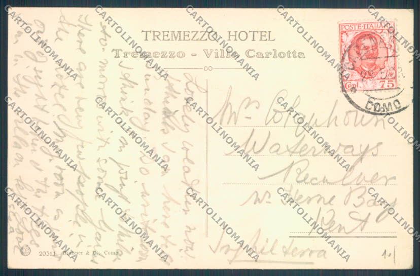 Como Tremezzo cartolina LQ2287 – retro