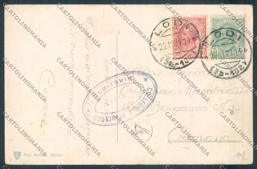 Como Tremezzo Barca cartolina LQ2290 – retro