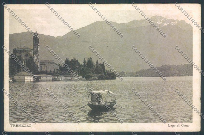 Como Tremezzo Barca cartolina LQ2292 – fronte
