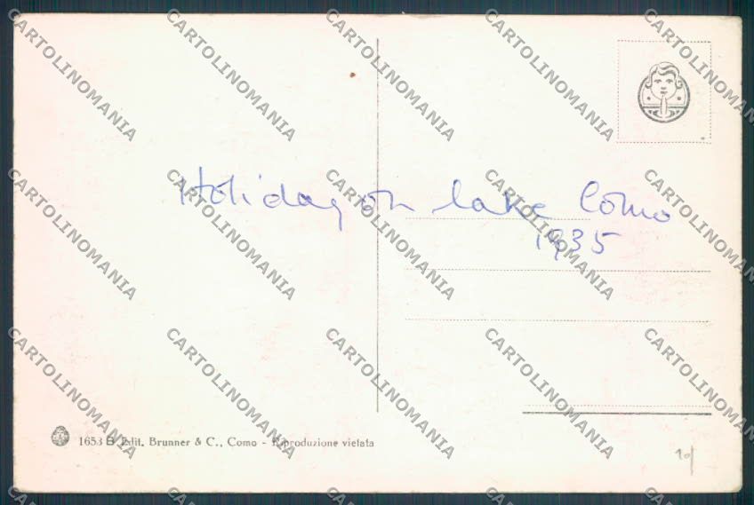 Como Tremezzo Barca cartolina LQ2292 – retro