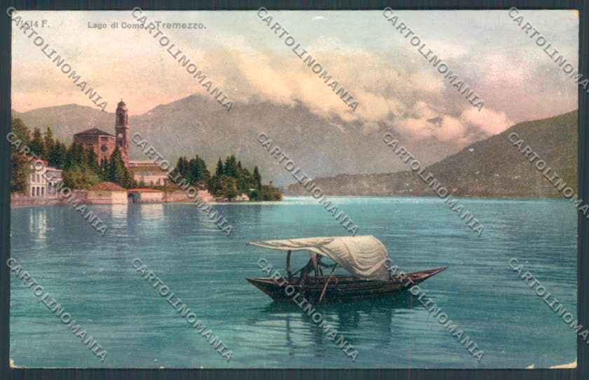 Como Tremezzo Barca cartolina LQ2310 – fronte