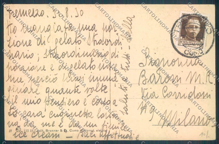 Como Tremezzo cartolina LQ2311 – retro