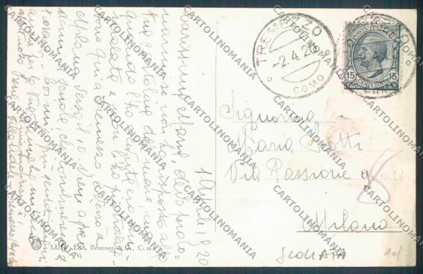 Como Tremezzo SCOLLATA cartolina LQ2313 – retro