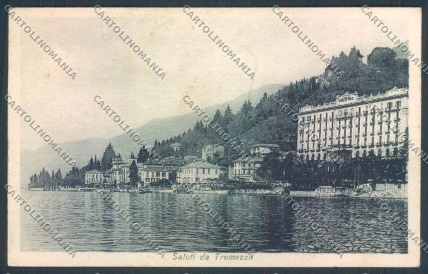 Como Tremezzo Saluti da cartolina LQ2326 – fronte