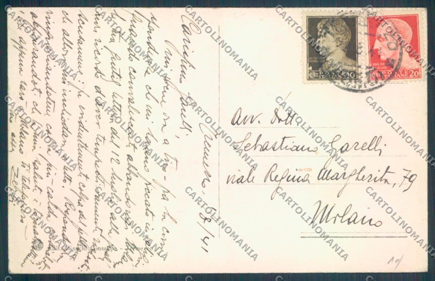 Como Tremezzo Saluti da cartolina LQ2326 – retro
