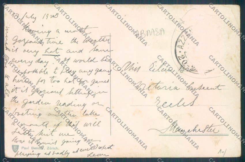 Como Tremezzo Barca ABRASA cartolina LQ2333 – retro