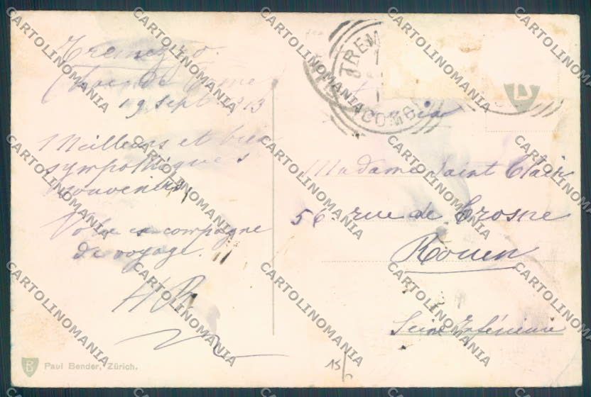Como Tremezzo Barca cartolina LQ2351 – retro