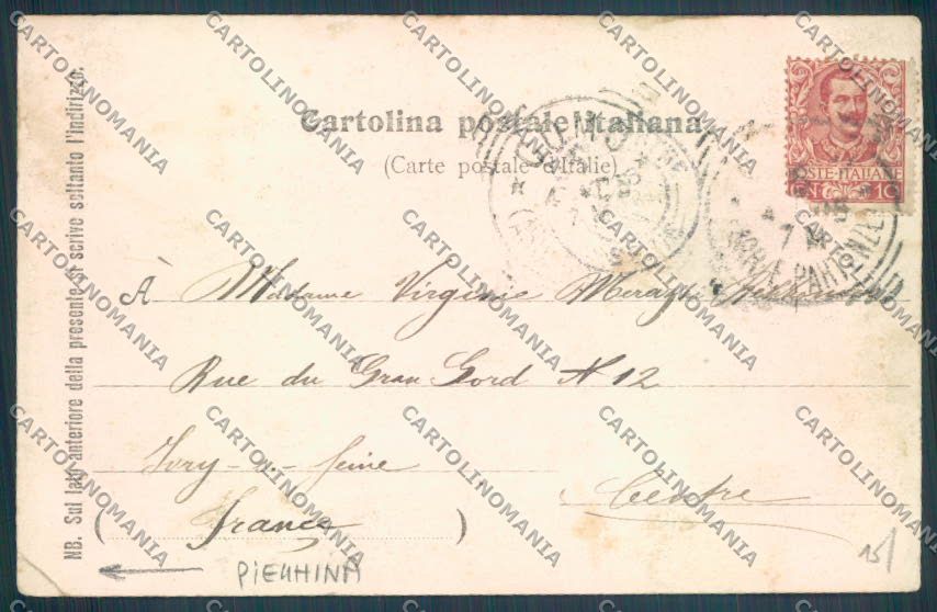 Como Tremezzo Barca PIEGHINA cartolina LQ2361 – retro