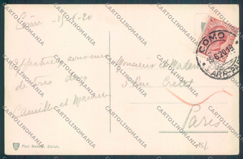 Como Tremezzo Barca cartolina LQ2369 – retro