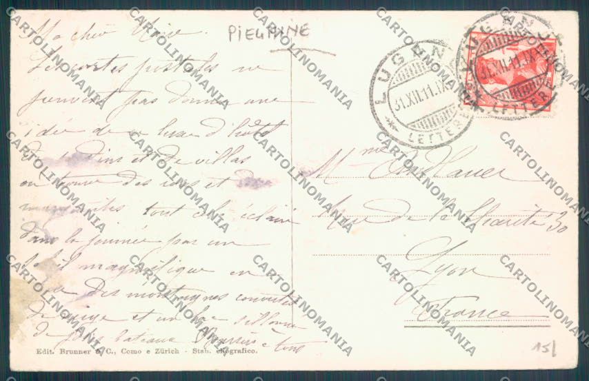 Como Tremezzo PIEGHINE cartolina LQ2381 – retro