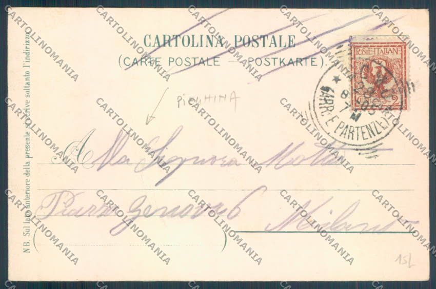 Como Tremezzo PIEGHINA cartolina LQ2384 – retro