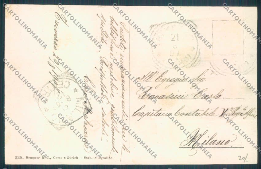 Como Tremezzo Barca cartolina LQ2402 – retro