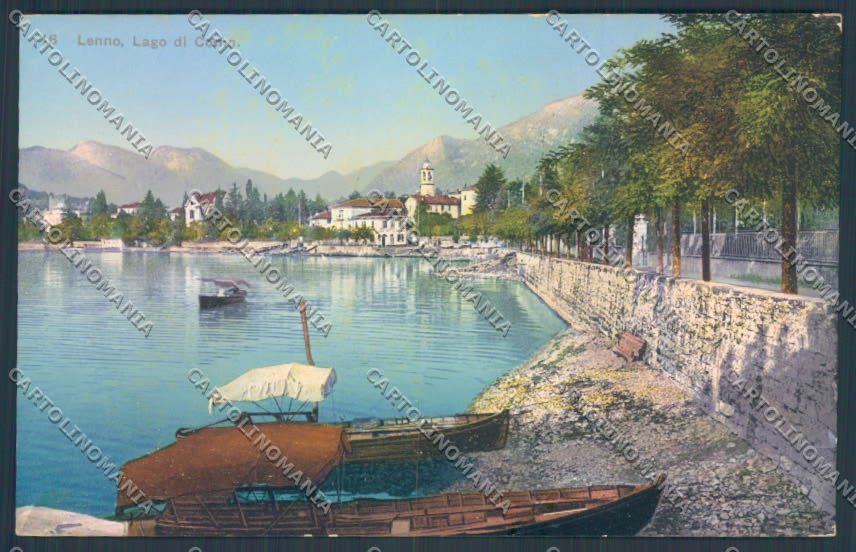 Como Lenno Barca cartolina LQ2425 – fronte